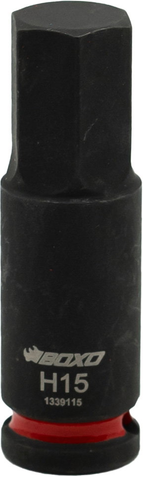 3/8"Dr. Impact Hex Bit Socket 15mm x 60L