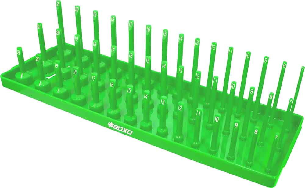 45 Pc 3 Tier Vertical Socket Tray for 3/8" - Green (STH-020) - Image 2