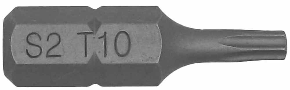 1/4" Torx Tampered Bit T10 x 25L