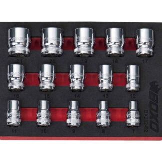 12 PT 3/8" Shallow Socket Set In EVA Foam