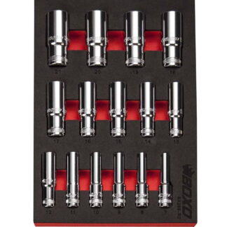 6 PT 3/8" Deep Socket Set In EVA Foam