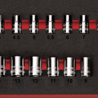 1/4" Multi Spline Socket Set In EVA Foam