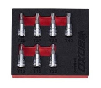 1/4" Torx Bit Socket Set In EVA Foam