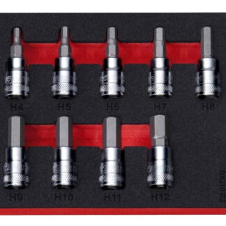 3/8" Hex Bit Socket Set In EVA Foam