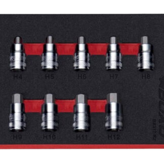 3/8" Hex Super Stubby Bit Socket Set In EVA Foam