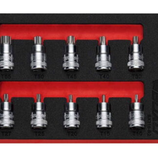 3/8" Torx Super Stubby Bit Socket Set In EVA Foam