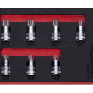 3/8" Spline Super Stubby Bit Socket Set In EVA Foam
