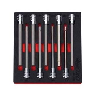 3/8" Hex Long Bit Socket Set In EVA Foam