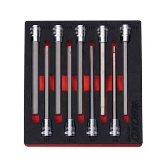 3/8" Hex Long Bit Socket Set In EVA Foam