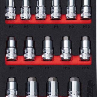 1/2" Hex Super Stubby Bit Socket Set In EVA Foam