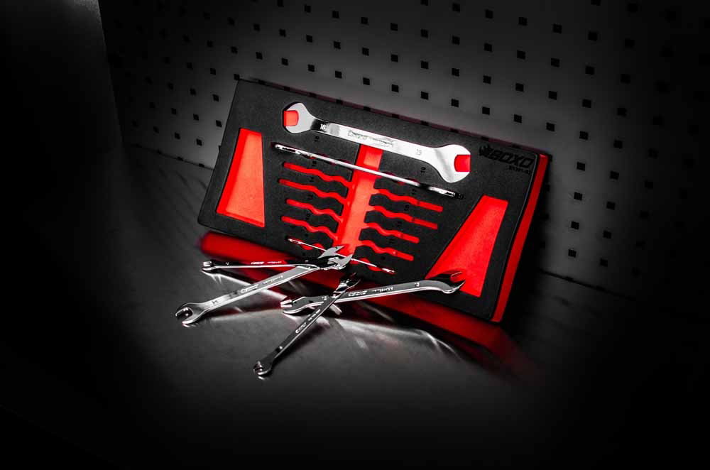 7 Pc Ultra Thin Double Open End Spanner Set In EVA Foam - Image 4