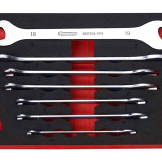 7 Pc Ultra Thin Double Open End Spanner Set In EVA Foam