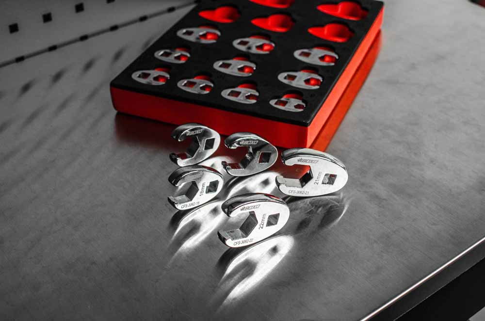 15 Pc 3/8" Dr. 6PT Crows Foot Wrench Set in EVA Foam - Image 2