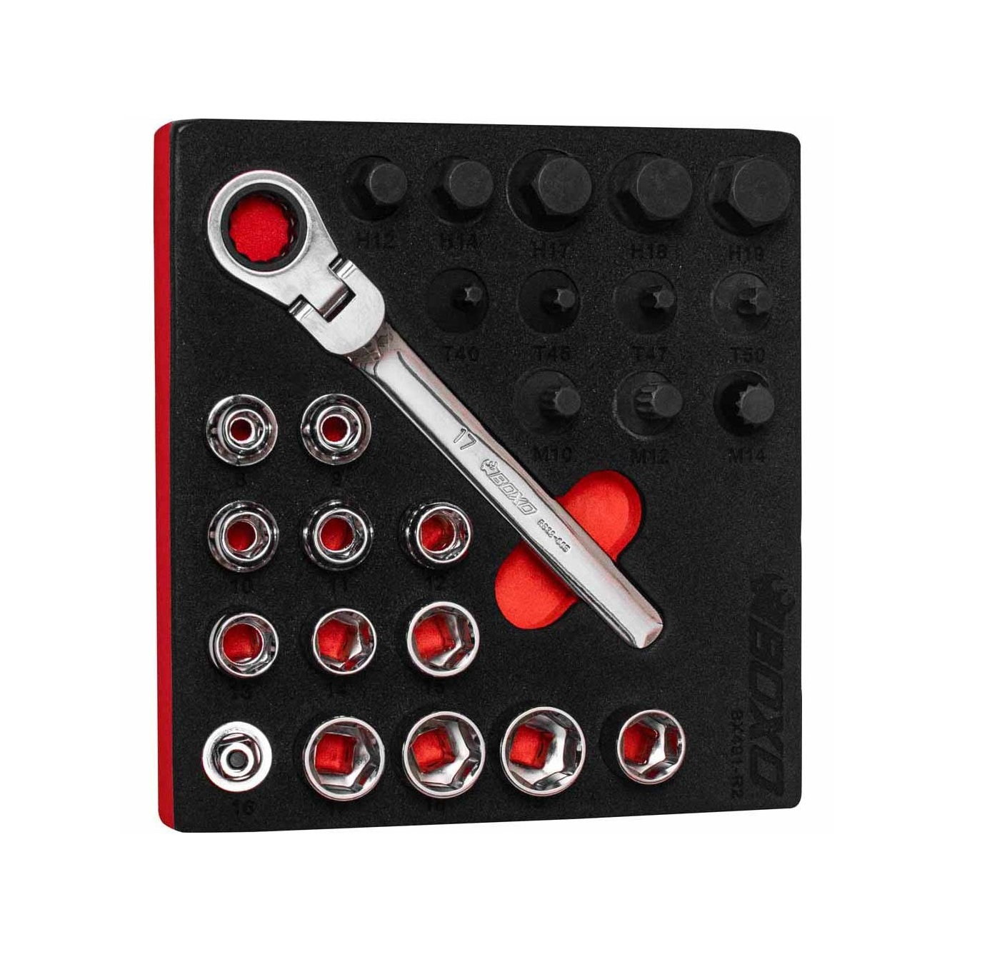 26 Pc 3/8" Low Profile Go-Through Socket Set