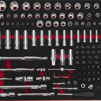 171 Pc 1/4" 3/8" & 1/2" Master Socket Set in EVA Foam