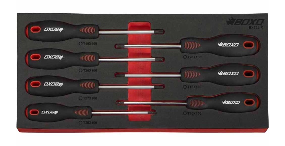 7 Pc Torx Screwdriver Set In EVA Foam