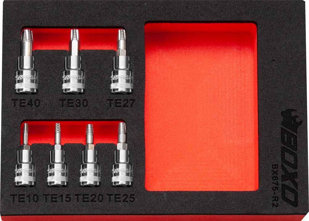 Boxo 1/4" Torx Extractor Bit Socket Set In EVA Foam - Image 7