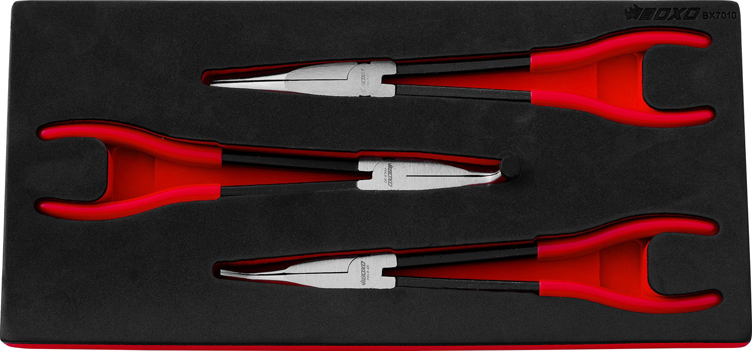 Boxo 3Pc 11" Long Nose Pliers Set