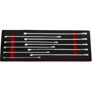 10 Pc XL 90T Double Ring Ratchet/Fixed Spanner Set