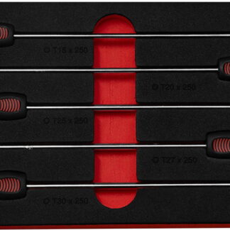 5pc 250mm long Torx set in EVA foam