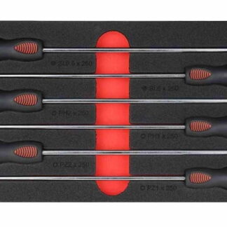 6pc 250mm long Screwdriver set in EVA Foam