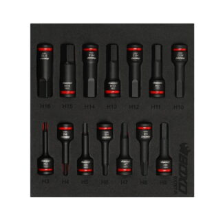 14Pc 3/8"Dr. Impact Hex Bit Socket In EVA Foam