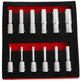 3/8" Deep E-Torx Socket Set E4-E20