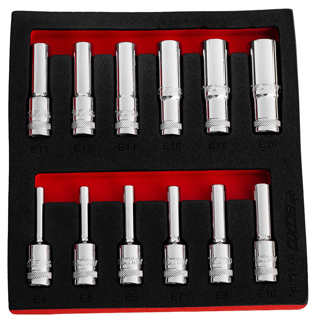 3/8" Deep E-Torx Socket Set E4-E20