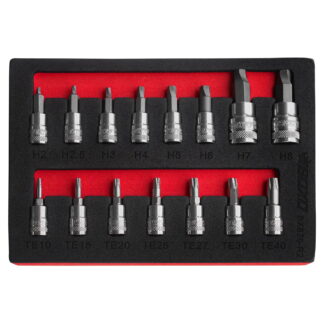 Torx & Hex Extractor Bit Socket Set 1/4 & 3/8" Drive