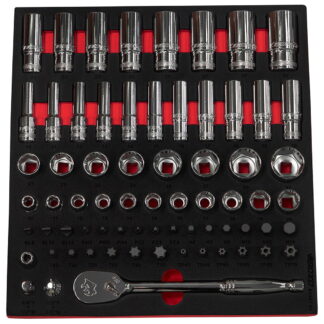 1/2" 6Pt Master Socket Set In EVA Foam