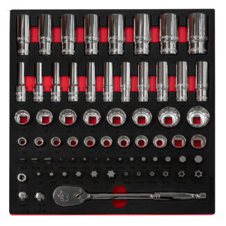 1/2" 12Pt Master Socket Set In EVA Foam