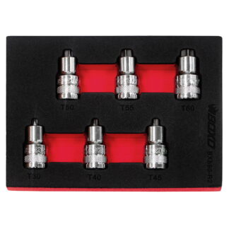 1/2" Torx Super Stubby Bit Socket Set In EVA Foam