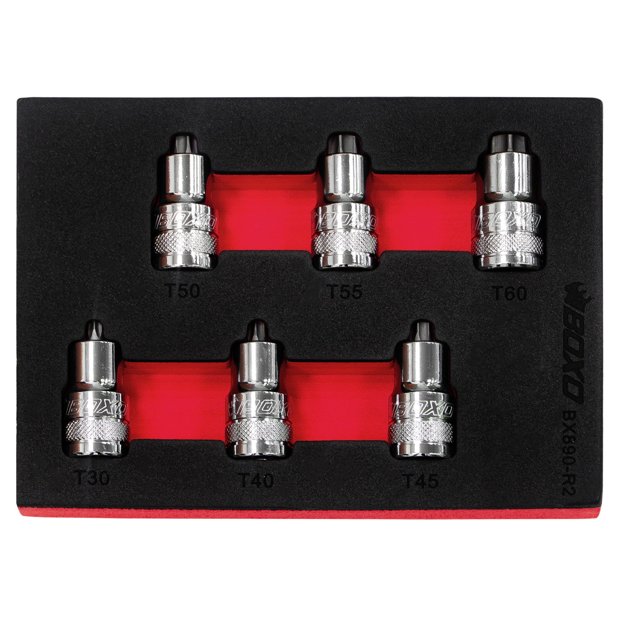 1/2" Torx Super Stubby Bit Socket Set In EVA Foam
