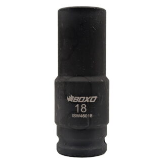 18mm 1/2"Dr. 6pt Weighted Impact Socket (BX908-R)
