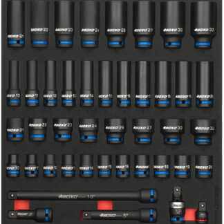 43 Pc 1/2" Master Impact Socket Set Shallow and Deep