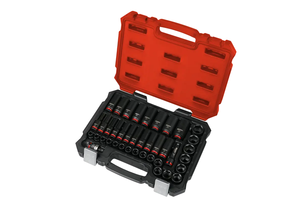 40 Pc 3/8" Master Impact Socket Set Shallow and Deep - Image 2