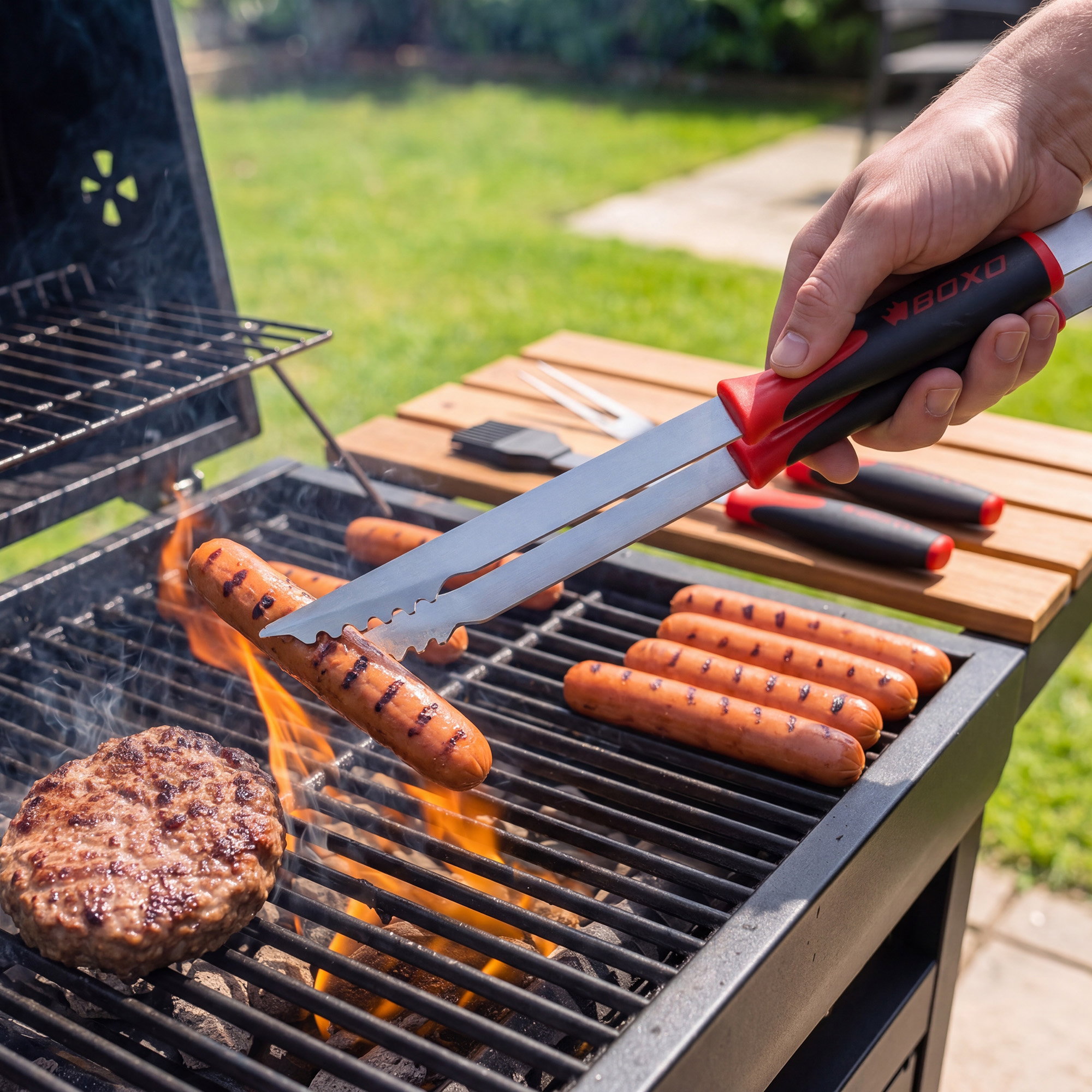 Boxo Stainless Steel BBQ Tool Set - Image 2