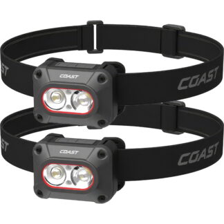 1000 Lumens Rechargeable Head-Torch Twin Pack