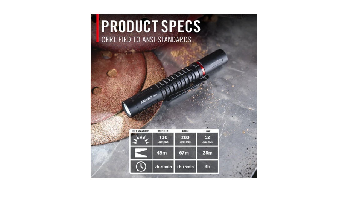 COAST 280lm Compact Inspection Torch - Image 2