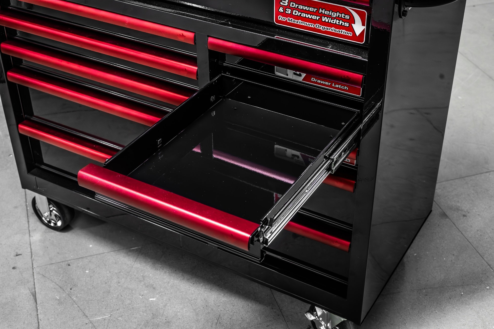 41 Inch Roll Cabinet Black - Image 2