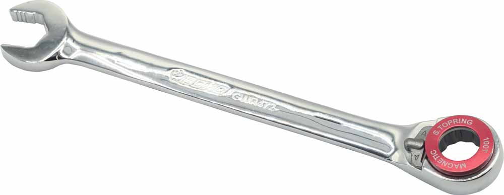 15mm 100T Ratchet Spanner wth Magnetic Stop Ring & Anti Slip