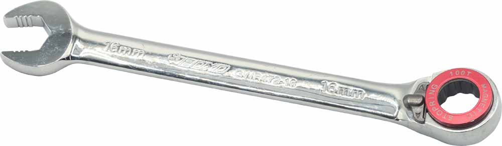 16mm 100T Ratchet Spanner wth Magnetic Stop Ring & Anti Slip