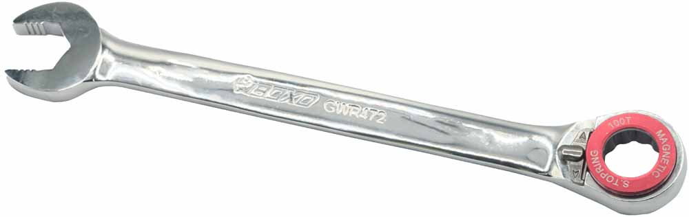 18mm 100T Ratchet Spanner wth Magnetic Stop Ring & Anti Slip