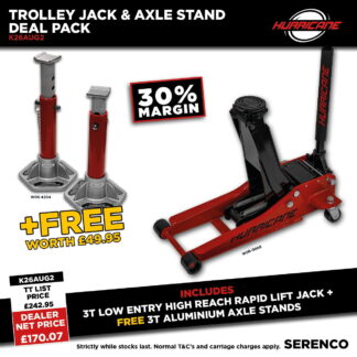 K26AUG2 - Trolley Jack & Axle Stand Deal Pack