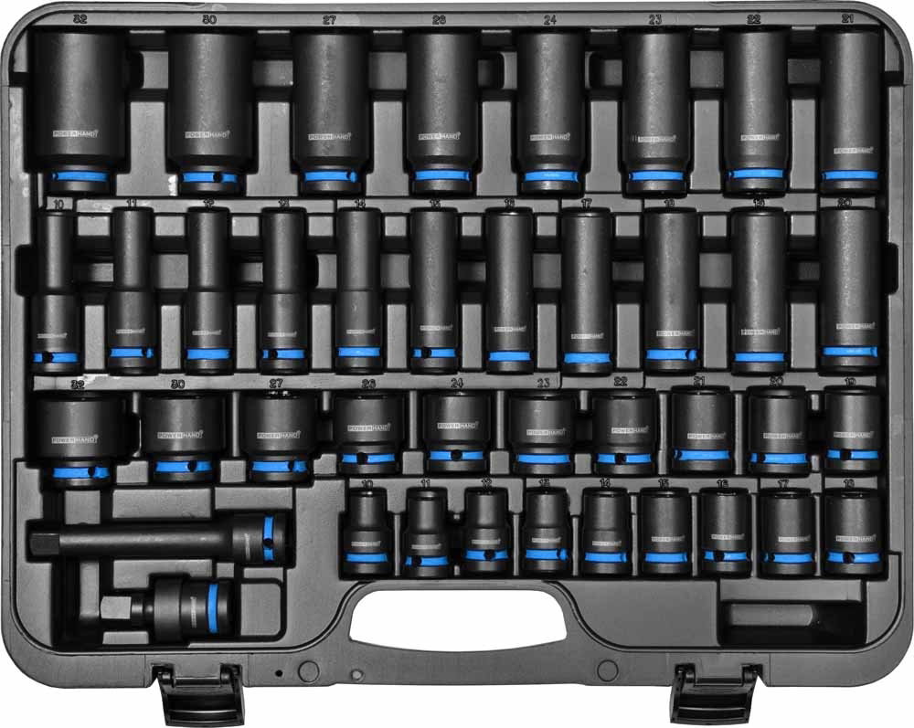 1/2" Master Impact Socket Set Shallow and Deep + UJ + EXT