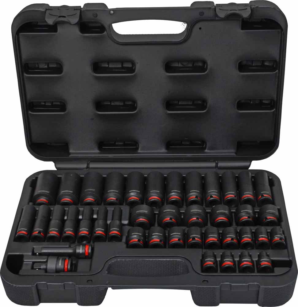 3/8" Impact Socket Set 6-24mm Shallow and Deep + UJ + Ext - Image 4