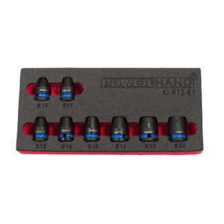 1/2" E Torx Set in EVA Foam