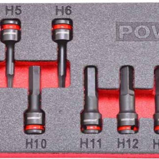 3/8" Hex Impact Socket Set in EVA Foam H3-H16