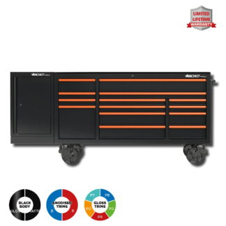 72" Roll Cab With Half Height Side Locker - Matt