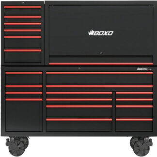 KIT-MOD72R5 - 72" Roll Cab With Hutch & Side Drawers - Gloss